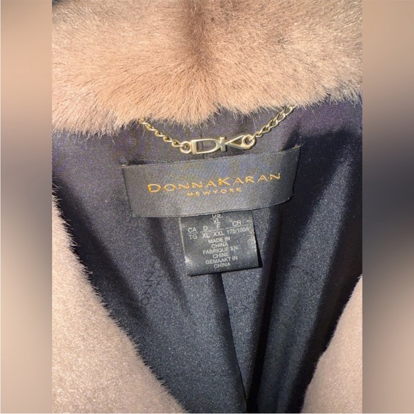 NWT Brown Faux Fur Coat Donna karen size XL - Picture 11 of 11